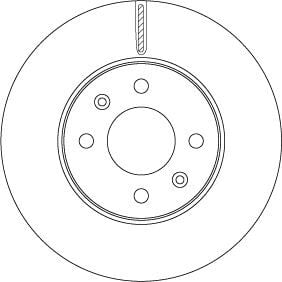 TRW DF6794 ÖN FREN DİSKİ HAVA KANALLI HYUNDAI i20 1.2L G4LA 15-20 1.4L G4LC 15-18 1.4L D4FC CRDi 15-18 / KIA RIO 1.2L 1.4L G4LA G4LC 17-> 256 ÇAP X 4 BİJON - Takım disk fiyatıdır - Görsel 1