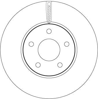 TRW DF6975 ON FREN DISK AYNA FOCUS IV 17> - Görsel 1