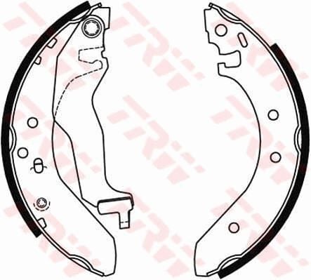 TRW GS6246 ARKA KAMPANA PABUÇ BALATA HONDA CIVIC EURO 1.4L D14A2 MA8 kasa 96-01 180 x 28 - Görsel 1