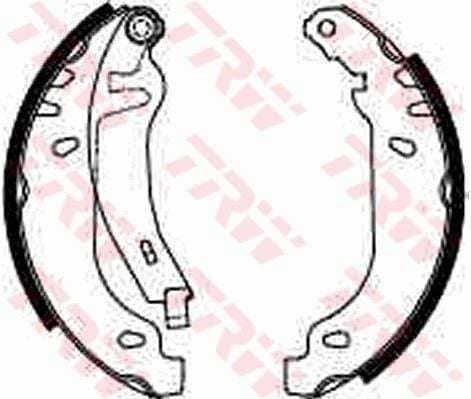 TRW GS8211 ARKA PABUÇ BALATA R9-R11-R19-R21-CLIO I 90-98 TWINGO 96> - Görsel 1