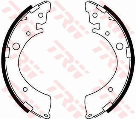 TRW GS8245 ARKA KAMPANA PABUÇ BALATA HONDA CIVIC 1.4L 1.6L D14A4 D14Z2 D16Y4 EJ EL kasa 96-01 / 1.6L D16V1 VT EC - yerli civic - ES kasa VTI 01-05 / HR-V 1.6L D16W1 GH2 kasa 3 kapı 99-02 - küçük tip 200 x - Görsel 1