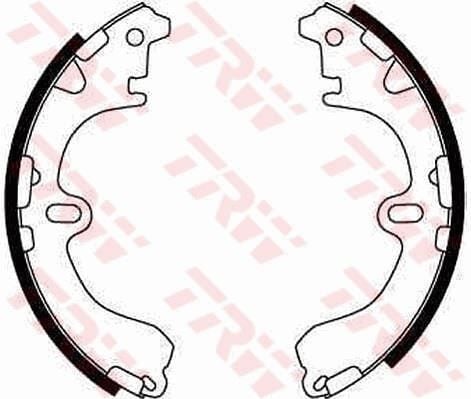 TRW GS8291 ARKA KAMPANA PABUÇ BALATA TOYOTA COROLLA 1.3L 2E 4E-FE EE90 EE100 EE111 88-00 1.6L 4A-F 4A-FE AE92 A E101 AE111 88-00 200x37 - Görsel 1