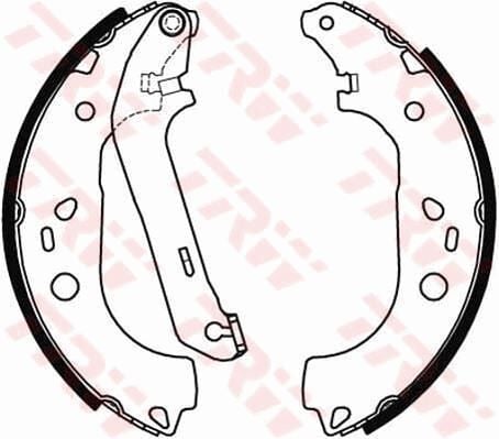 TRW GS8471 ARKA PABUÇ BALATA TRANSİT TOURNEO CONNECT 1.8 1.8Dİ 1.8TDCİ 02-12.2013 228x57 - Görsel 1