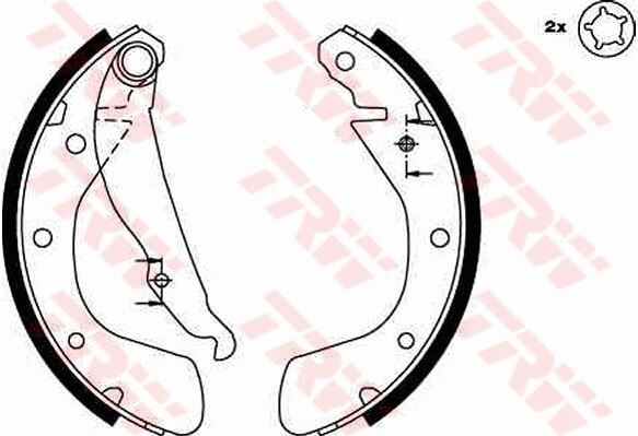 TRW GS8542 ARKA PABUÇ BALATA CORSA B 3.93-9.00 CORSA C 00-12.09 TIGRA 94-00 ASTRA F 92-9.98 200x28 - Görsel 1