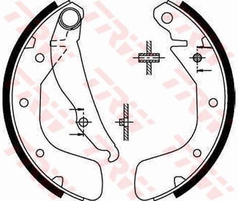 TRW GS8543 ARKA PABUÇ BALATA CORSA C 00-09 VECTRA A 93-95 ASTRA F 91-98 LACETTI 05 >NUBIRA 03 > 200x46 - Görsel 1
