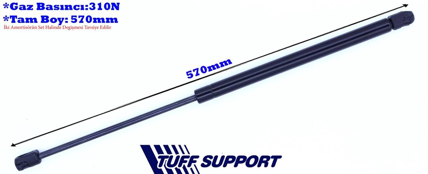 TUFFSUPPORT 611587 BAGAJ AMORTİSÖRÜ GAZLI HYUNDAI İ30 1.4L 1.6L G4FA G4FC 07-12 / 1.6L D4FB dizel 07-11 - Görsel 1