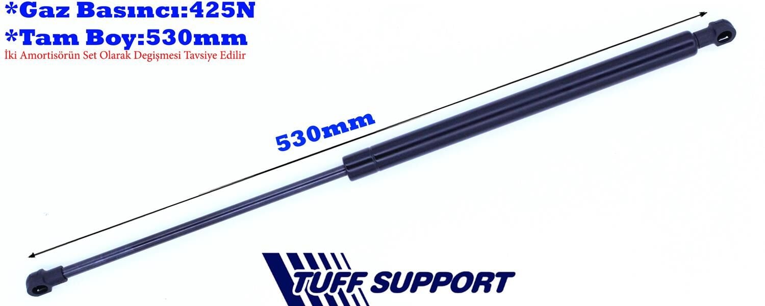 TUFFSUPPORT 612084 BAGAJ AMORTİSÖRÜ GAZLI NISSAN QASHQAI 1.2L HRA2DDT DIG -T J11 14-18 / 1.6L R9M Dci J11 14-18 / 1.5 L K9K J11 6 vites 14-20 / 1.3L HR13DDT DIG-T J11 18-20 - Görsel 1