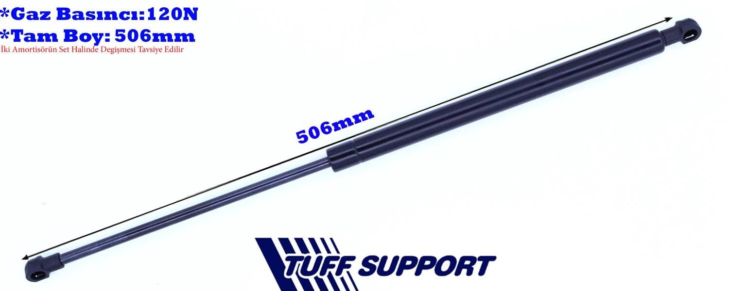 TUFFSUPPORT 612367 MOTOR KAPAK AMORTİSÖRÜ CITROEN C5 01 04 GAZLI - Görsel 1