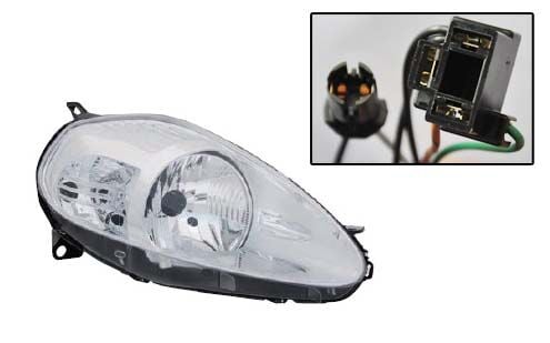 TYC FIA10PU001 FAR SAĞ FIAT GRANDE PUNTO 04>10 ELEKTRİKLİ H4 KROM - Görsel 1