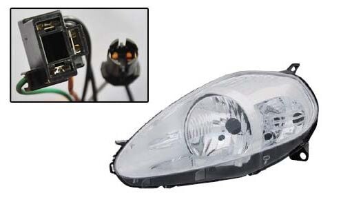 TYC FIA10PU002 FAR SOL FIAT GRANDE PUNTO 04>10 ELEKTRİKLİ H4 KROM - Görsel 1