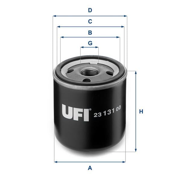 UFI 2313100 YAĞ FİLTRESİ FORD FOCUS/MONDEO/FIESTA/MAZDA/ESCORT-1.25-1.4-1.6 BENZİN 4-17 / SUZUKI GRAND VITARA 06-> / SWIFT 96-> / SAMURAI. BALENO. JIMNY. SPLASH. SX4. LIANA. VITARA - Görsel 1