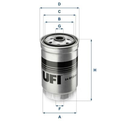 UFI 2401200 YAKIT FİLTRESİ HYUNDAI ACCENT ERA. GETZ 1.5L D4FA 06-10 / SONATA 2.0L D4EA 06-11 / i30 1.4L 1.6L CRD i 12-> / SANTAFE D4EB 06-09 / KIA RIO 1.5L CRDİ 05-> / SORENTO 2.5L D4CB 02-> 2.0L D4HA 10-12 - Görsel 1