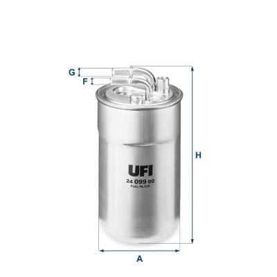 UFI 2409900 YAKIT FİLTRESİ OPEL CORSA D 06>14 CORSA E 14>19 1.3 B13DTC B13DTE Z13DTJ A13DTC - Görsel 1