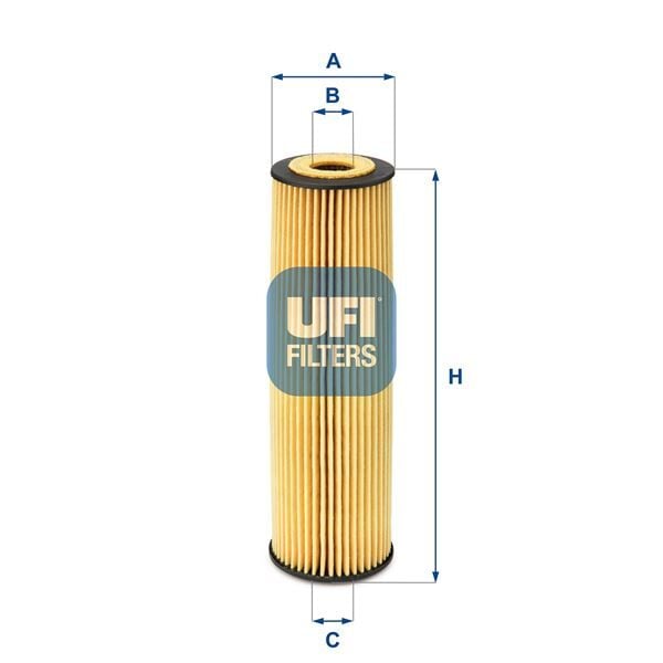 UFI 2505000 YAG FILTRESI MERCEDES M271 W203 CL203 S203 C209 A209 W204 S204 W211 W212 R171 - Görsel 1