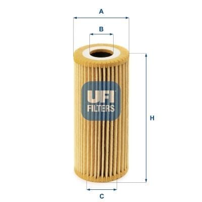 UFI 2506700 YAG FILTRESI MERCEDES OM640 W168 W245 W414 - Görsel 1