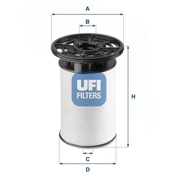 UFI 2607600 YAKIT FİLTRESİ PEUGEOT BOXER-CITROEN JUMPER 2.3 HDI FIAT DUCATO 10> 2.3D F1A Euro6 140/160PS ALFA R OMEO GIULIA 2.2D 15> - Görsel 1