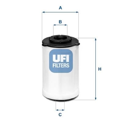 UFI 26H2O03 YAKIT FİLTRESİ FIAT DUCATO 15> PEUGEOT BOXER 15> CITROEN JUMPER 15> 2.0D MTJ 2.2D MTJ - Görsel 1