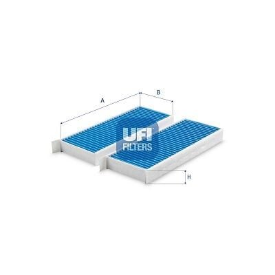 UFI 3425400 POLEN FİLTRESİ ASTRA L 21> P308 II-III 13> P508 18> KARBONLU - Görsel 1
