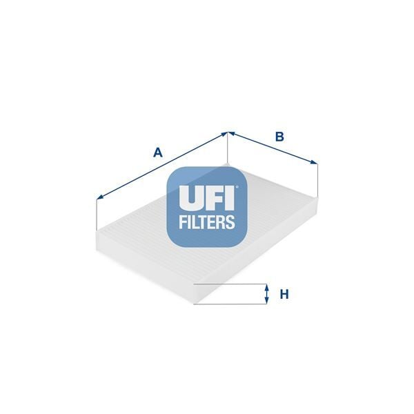 UFI 5303800 POLEN FİLTRESİ C2 03>C3 02>C4 04>P307 00>P308 07> 1.4-1.4 16V-1.6 16V-1.6HDI-2.0HDI - Görsel 1