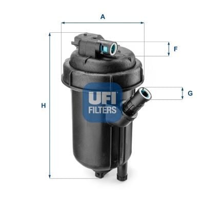 UFI 5512500 YAKIT FİLTRESİ ASTRA H 1.3CDTI-1.9CDTI-1.9CDTI 16V-VECTRA C-SIGNUM 1.9CDTI 04 > 675512520 OE - Görsel 1