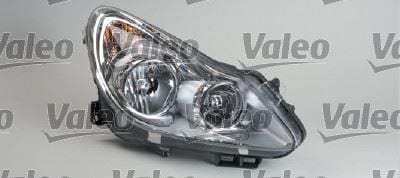 VALEO 043376 SAĞ FAR KROM OPEL CORSA D 06>14 ELEKTRİKLİ HALOJEN MOTORLU H7 H1 TANIM: EF ADAPTİF HARİÇ - Görsel 1