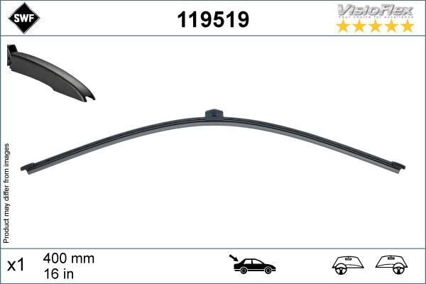 VALEO 119519 SILECEK SUPURGESI ARKA 400mm MERCEDES VITO W447 . AUDI A4 A6 Q3 Q8 SWF - Görsel 1