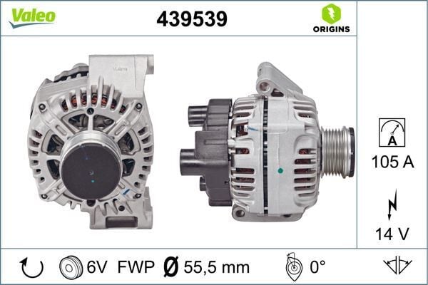 VALEO 446751 ALTERNATÖR KOMPLE 105amp OPEL ASTRA G-H CORSA C-COMBO C-AGILA-MERIVA A-B VECTRA B-OMEGA-AGILA 1.2- 1.3-1.4-1.6 16V FIAT LİNEA-DOBLO-FIORINO 1.3 MTJ - Görsel 1