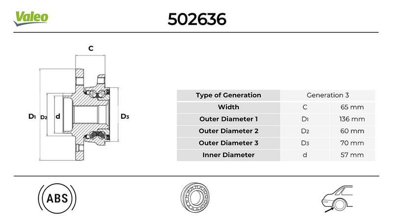 VALEO 502636 ARKA PORYA MOKKA 12> TRAX 12> AVEO 08> 4x4 OLMAYAN - Görsel 1