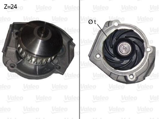 VALEO 506640 SU POMPASI FIAT ALBEA 03>07 DOBLO 01>10 PALIO 96>05 PANDA 03> PUNTO 99>09 SIENA 97>02 LANCIA Y YPSILON 96>6 1.1 1.2 1.4 16V - Görsel 1