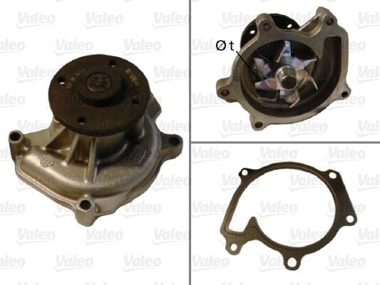 VALEO 506708 DEVİRDAİM SU POMPASI TOYOTA YARIS 1.0L 1SZ-FE SCP10 03-05 / 1.3L 2SZ-FE SCP12 SCP90 03-09 4 DELİK FLANŞ - Görsel 1