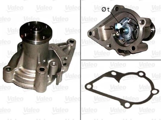 VALEO 506813 DEVİRDAİM SU POMPASI HYUNDAI ACCENT ADMIRE ERA 1.4L 1.5L 1.6L G4EE G4EB G4ED 01-10 / ELANTRA 01-> / GETZ 06-10 / MATRIX 01->/ KIA CERATO 04-> / RIO 05-> - Görsel 1