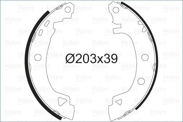VALEO 562041 ARKA PABUÇ BALATA R19-EXP-BRAVA-BRAVO-MAREA - Görsel 1