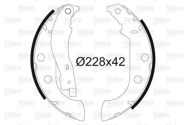 VALEO 562059 ARKA PABUÇ BALATA XSARA 1.4HDİ 1.6 1.8 1.5D 98-05 306 1.6 1.8 94-01 405 92-95 GS8657 228x42 - Görsel 1
