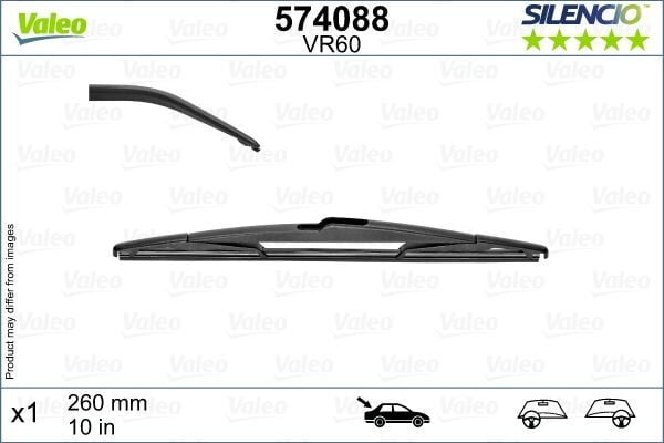 VALEO 574088 SILECEK SUPURGESI ARKA 260mm MERCEDES B-CLASS W246 11>18 . RENAULT CAPTUR 20> - Görsel 1