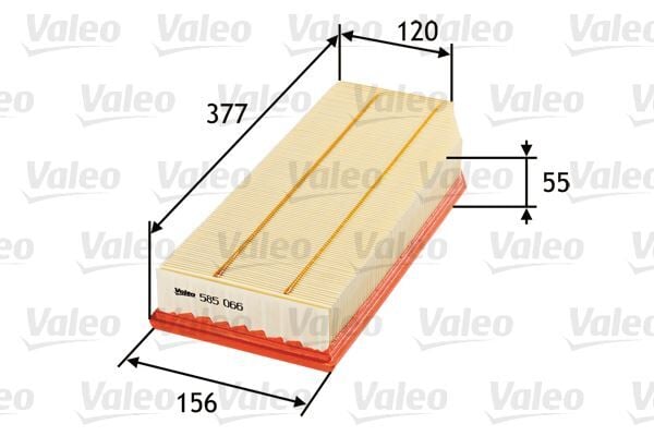 VALEO 585066 HAVA FILTRESI MERCEDES OM611 W203 S203 CL203 C209 W210 S210 W163 W461 W463 - Görsel 1