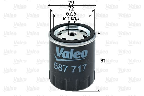 VALEO 587717 YAKIT FILTRESI MERCEDES OM615 OM616 OM617 W123 S123 C123 W460 - Görsel 1