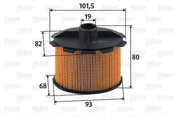 VALEO 587905 YAKIT FİLTRESİ PARTNER-P206-P306 BERLIN-JUMPY- XSARA-SCUDO-COROLLA 00-02 1.9D 98> DW8 - Görsel 1