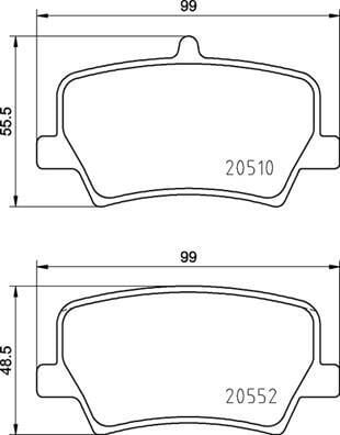 VALEO 670683 ARKA BALATA VOLVO XC40 D3 D4 T3 T4 T5 2018 > - Görsel 1