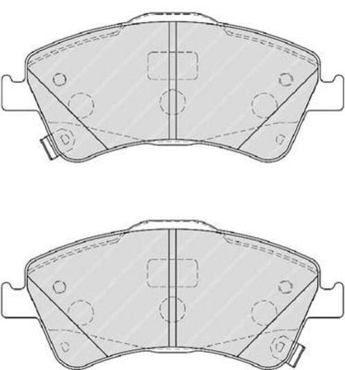 VALEO 671059 ÖN FREN BALATA TOYOTA AVENSIS 1.6L 1ZR-FAE ZRT270 benzinli 09-> 1.8L 2ZRFAE ZRT271 09-> 2.0L ADT270 AZT270 09-> / VERSO 1.6L 1ZRFAE ZGR20 09 -> - Görsel 1