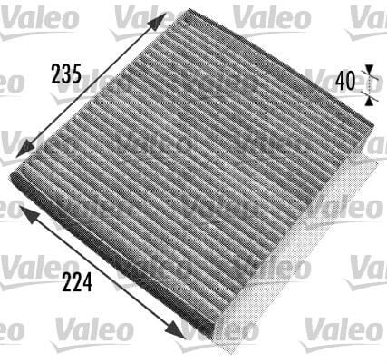 VALEO 698778 POLEN FILTRESI MERCEDES ML-CLASS W163 KARBONLU - Görsel 1