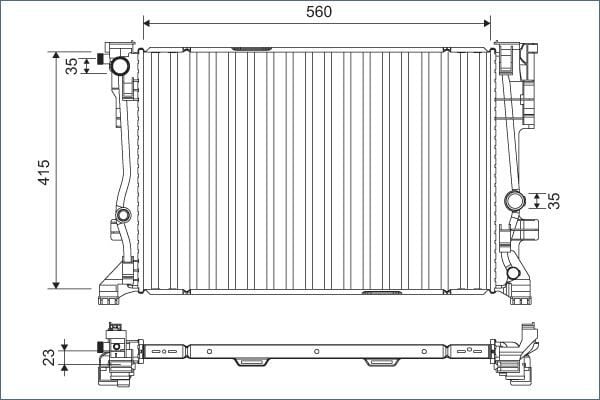 VALEO 701158 MOTOR SU RADYATORU MERCEDES W176 W246 C117 X117 X156 - Görsel 1
