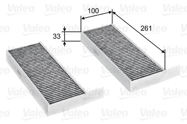 VALEO 715805 POLEN FİLTRESİ ASTRA L 21> P308 II-III 13> P508 18> KARBONLU - Görsel 1