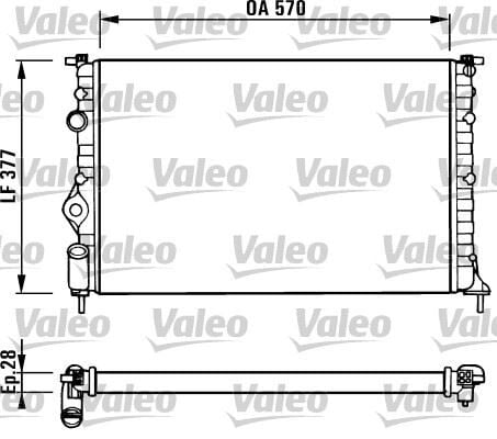 VALEO 731379 RADYATÖR RENAULT MEGANE - Görsel 1