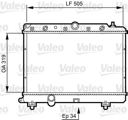 VALEO 731817 x RADYATÖR ROVER 220 D/SD/ SDI 95-00 618İSİ 96-99 620İ 93-96 620Sİ 93-99 25 2.0İDT 99-05 - Görsel 1