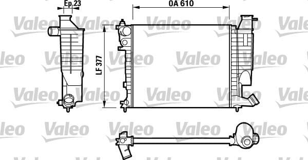 VALEO 732535 RADYATÖR AL/MKNK XSARA 1.4-1.6-1.8-2.0 98 >00-ZX92 >-PEUGEOT 306 1.4-1.6-1.8 97 >98 - Görsel 1