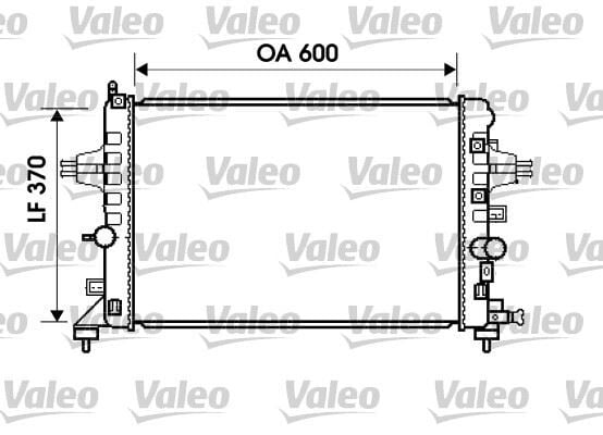VALEO 734382 RADYATÖR ASTRA H- ZAFIRA 1.6-1.8 AC KLİMASIZ MEK 600x368x18 - Görsel 1