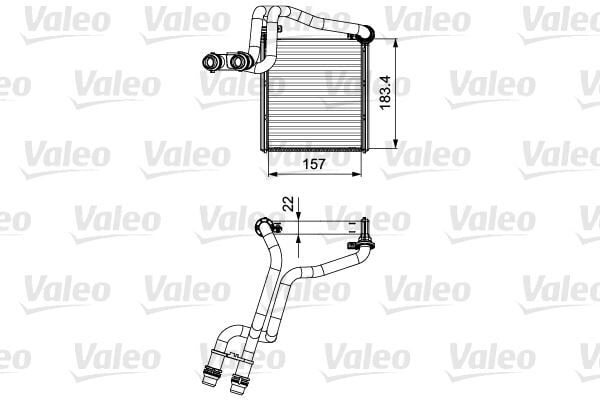 VALEO 811536 KALORİFER RADYATÖRÜ GOLF VI-JETTA - Görsel 1
