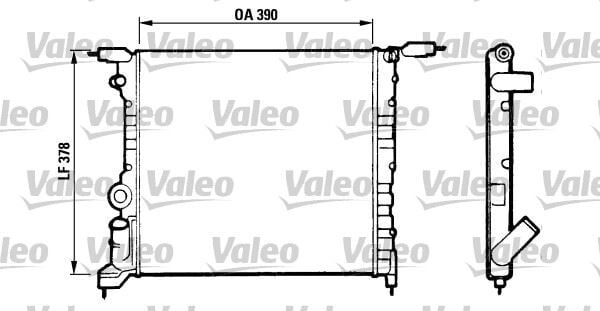 VALEO 816657 RADYATÖR CLIO 1.4 RN/RT - Görsel 1