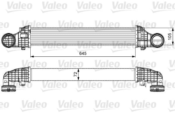 VALEO 818606 TURBOSARJ RADYATORU MERCEDES W211 S211 C219 - Görsel 1
