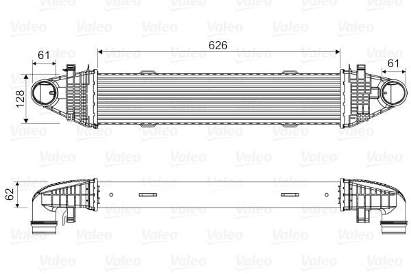 VALEO 818616 TURBOSARJ RADYATORU MERCEDES W204 S204 C204 W212 C207 R172 - Görsel 1